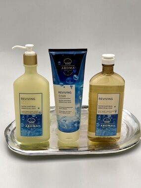 Bath & Body Works Reviving Rain Aromatherapy Body Care Gift Set NWT